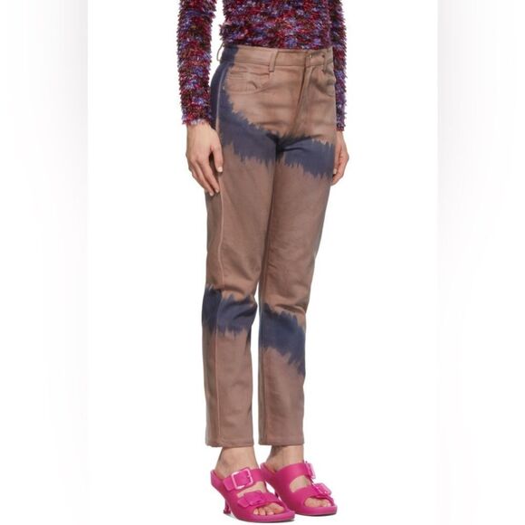 🎀SSENSE COLLINA STRADA tie dye straight leg jeans small - Picture 15 of 15